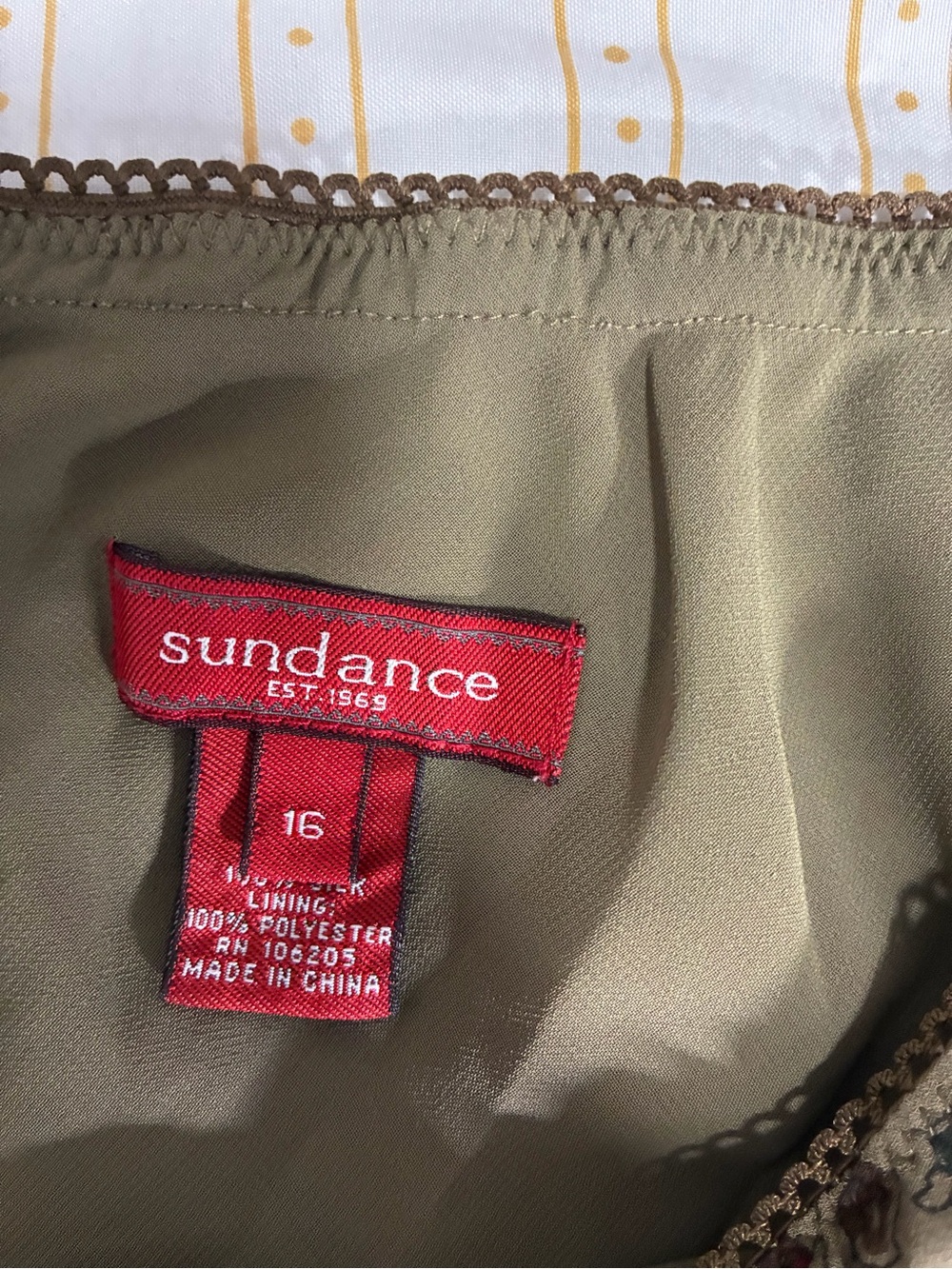 Sundance Floral Maxi Skirt in Olive and Rust Tones - Picture 9 of 11